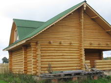 Строительство: сруба дома в деревне Песье Подольского района 2