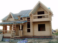 строительство дома из бруса