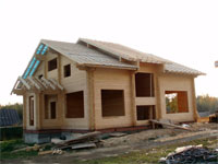 строительство дома из бруса