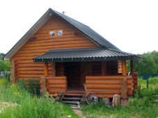 сруб бани в деревне Свитино Подольский район 2