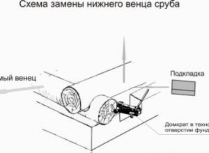 Замена нижних венцов бревен в деревянном срубе дома: стоимость работ